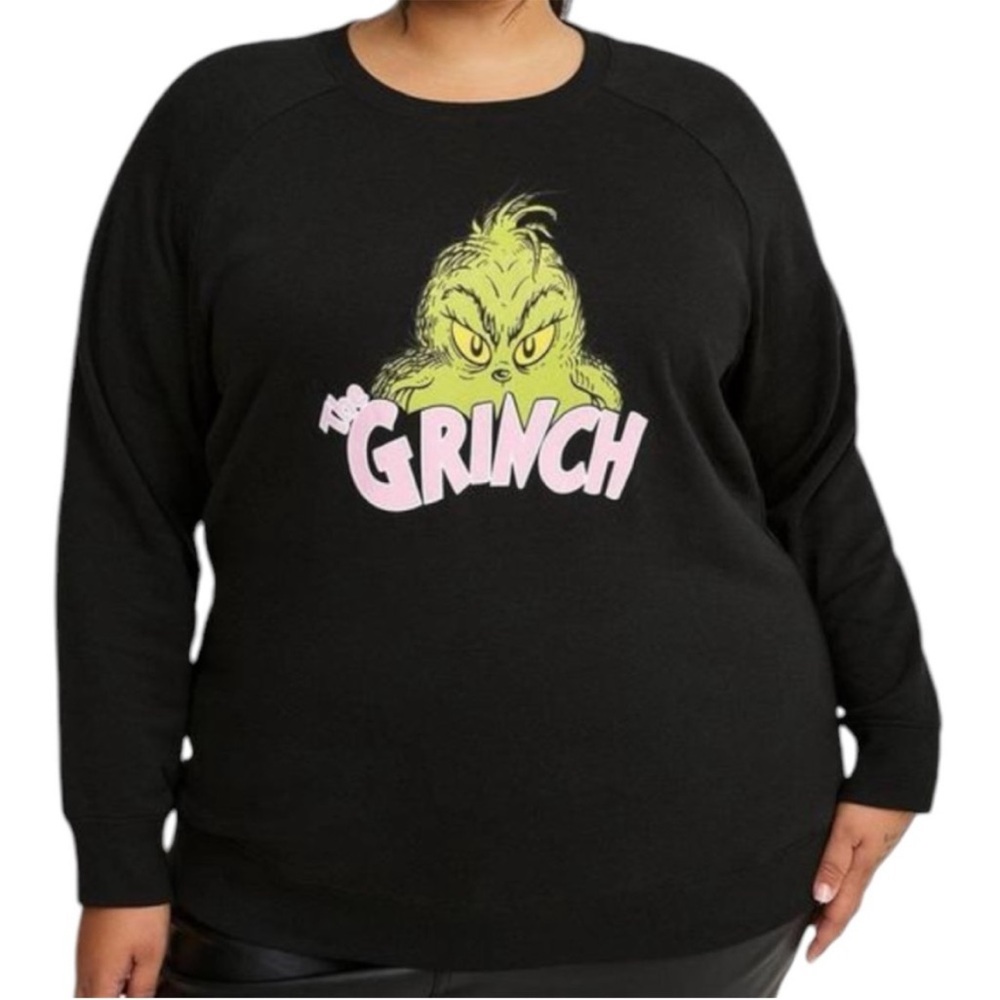 Torrid Dr. Seuss The Grinch Classic Fit Cozy Fleece Crew Sweatshirt Size 2 - Picture 4 of 6